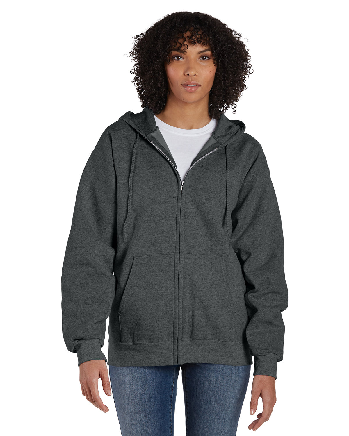 Hanes ultimate cotton printpro hoodie, Tagged Large