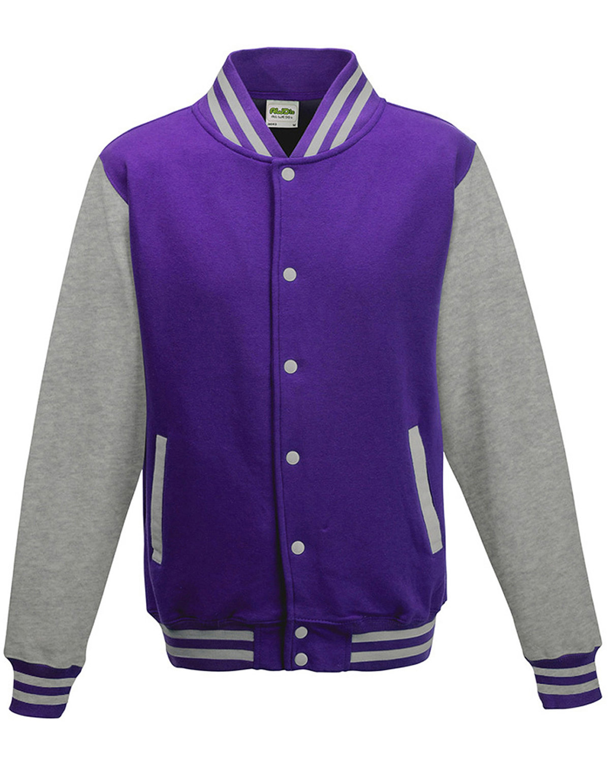 Jacket Makers Varsity Black and Purple Jacket