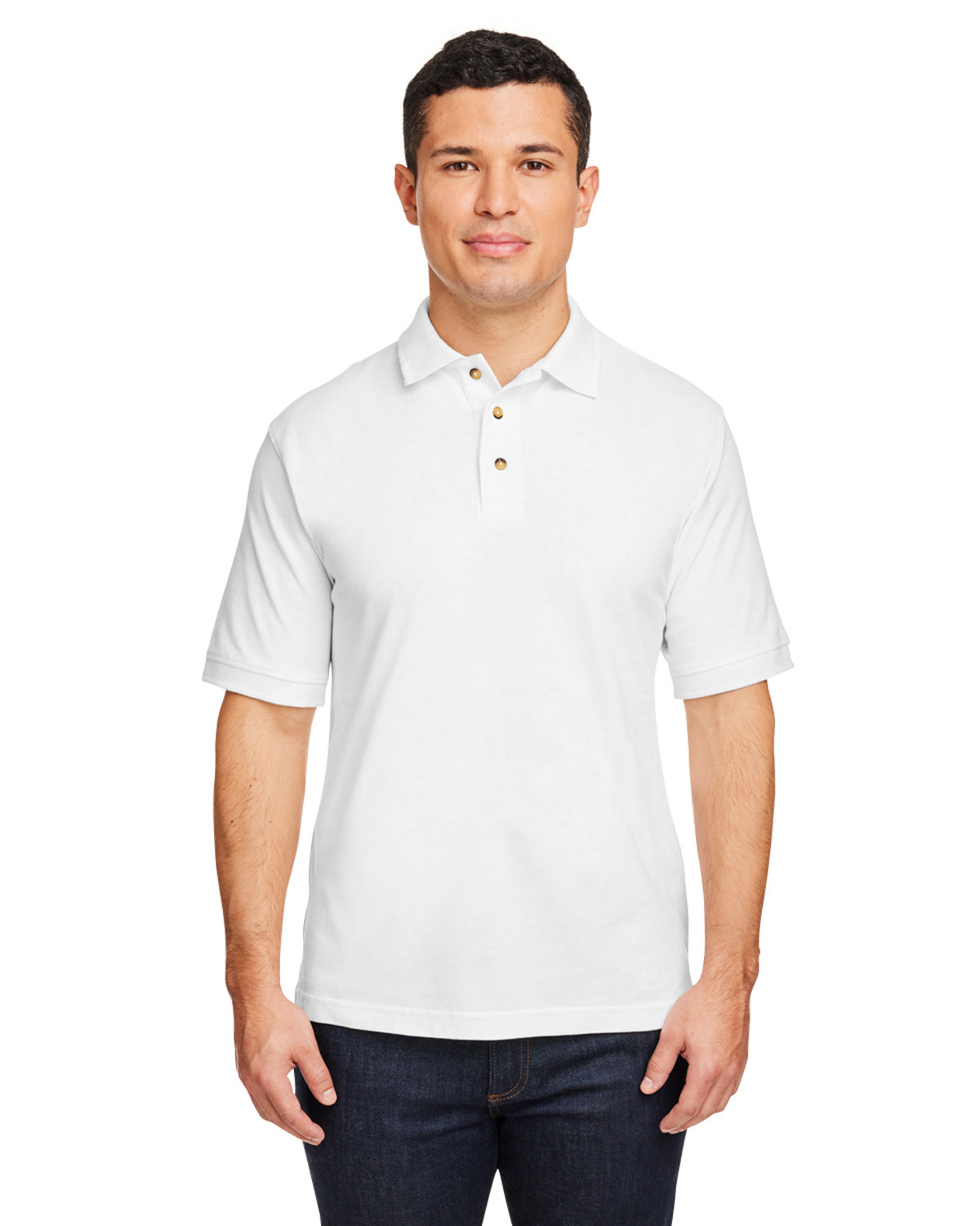 Men's 100% Cotton Short Sleeve Pique Polo Shirt - Quality