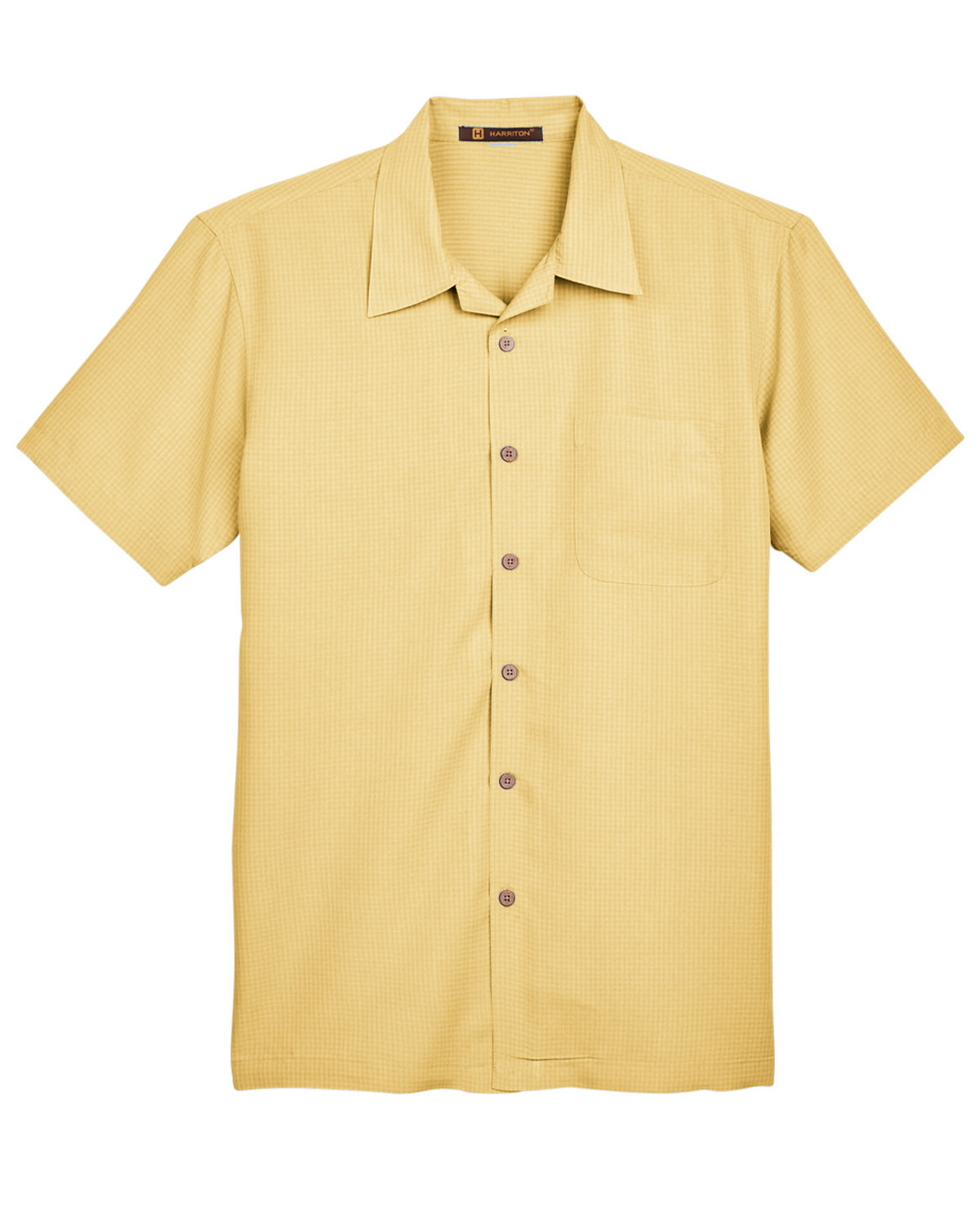 Harriton Men's Barbados Textured Camp Shirt | alphabroder