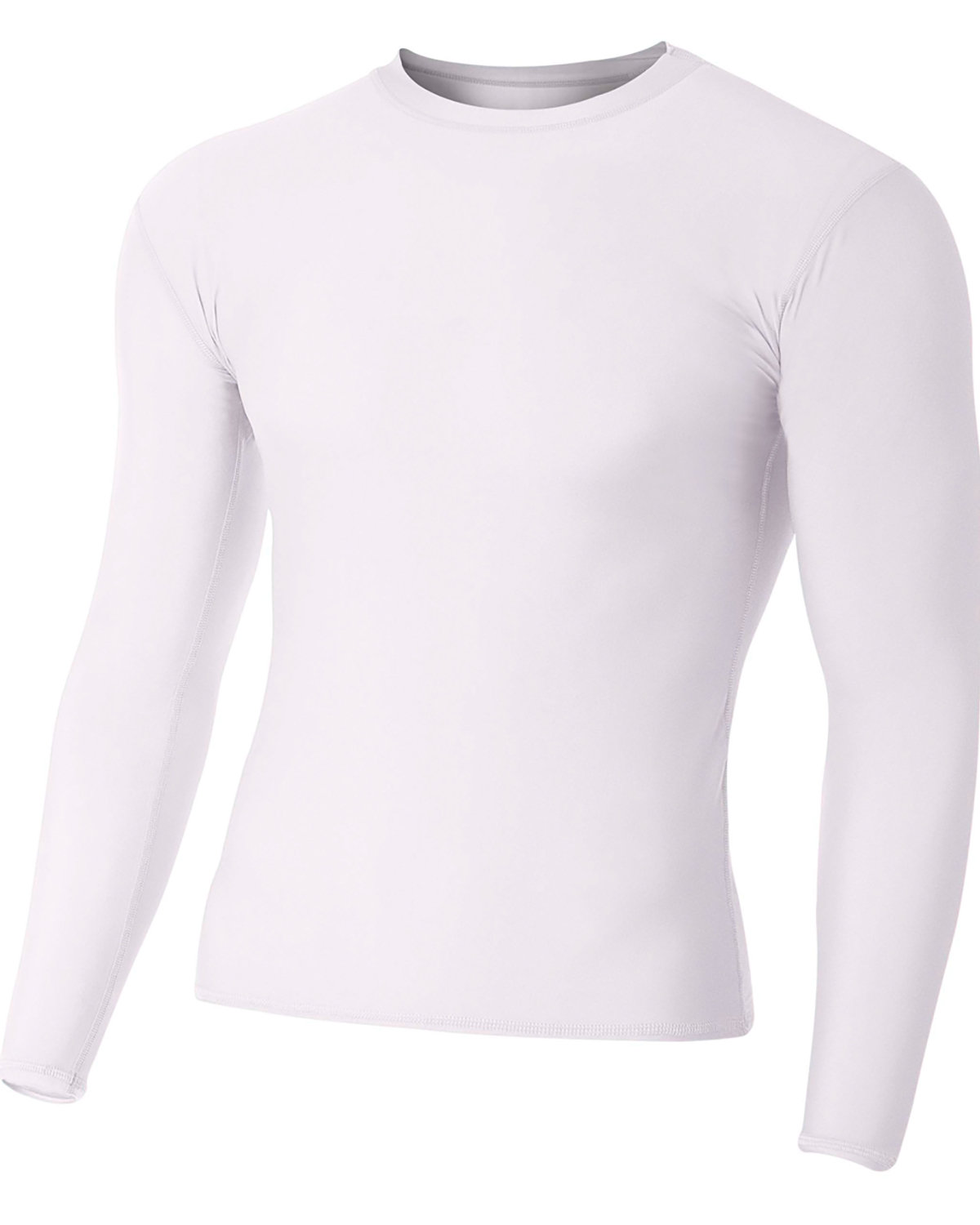 A4 Adult Polyester Spandex Long Sleeve Compression T-Shirt | alphabroder