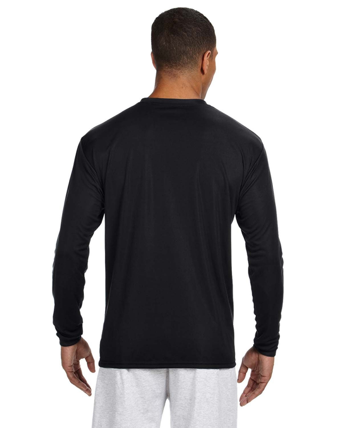  A4 Cooling Performance Long Sleeve Crew - Black - XS