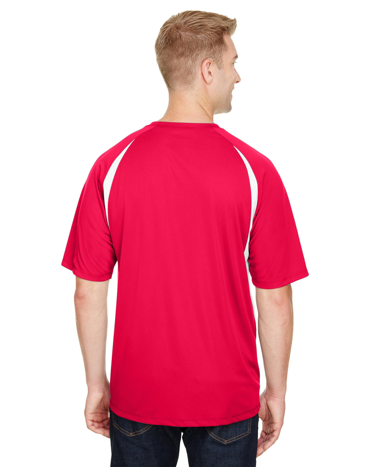 A4 Men\'s Performance Cooling Color Blocked alphabroder T-Shirt 