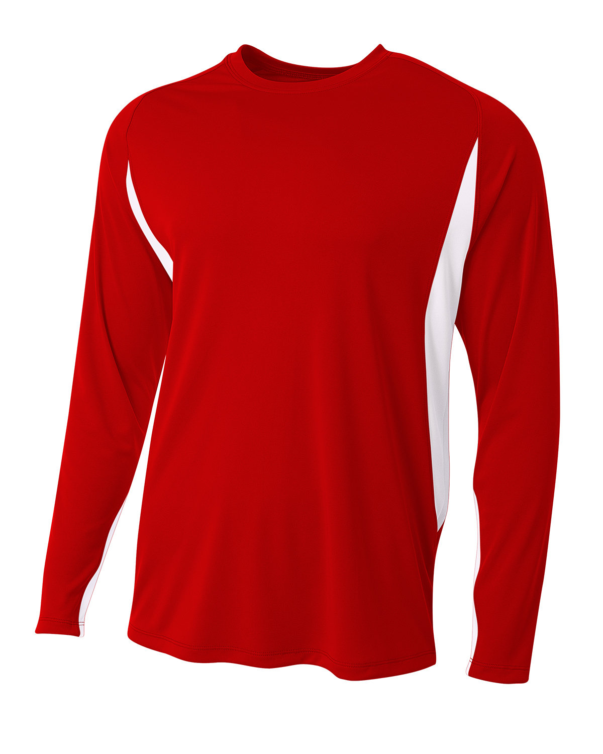 A4 Men's Long Sleeve Color Block T-Shirt | alphabroder