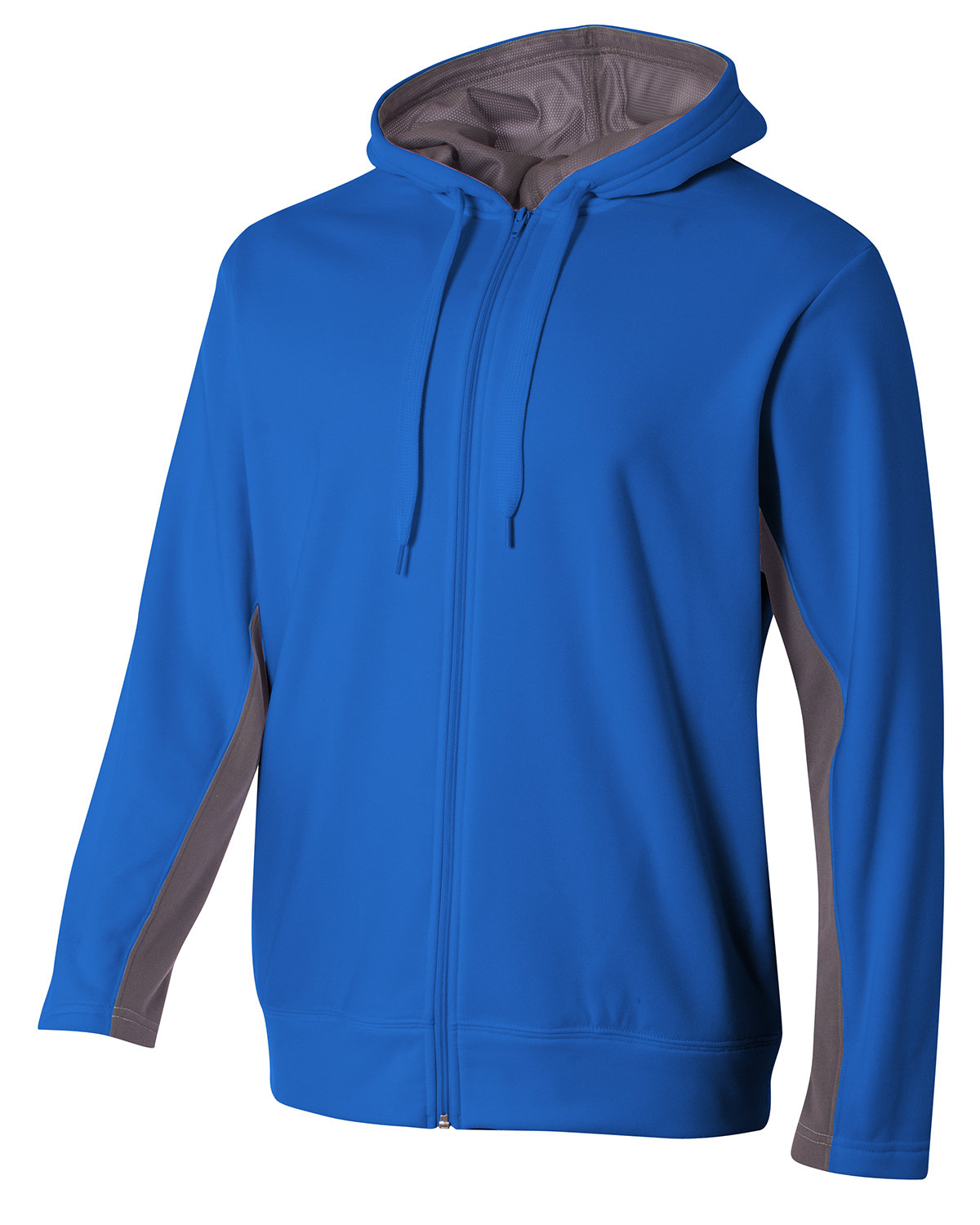 A4 Youth Tech Fleece Full-Zip Hooded Sweatshirt | alphabroder