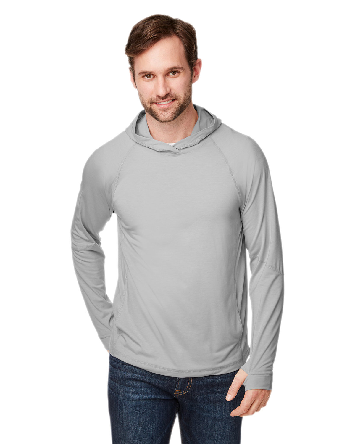North End Unisex JAQ Stretch Performance Hooded T-Shirt | alphabroder