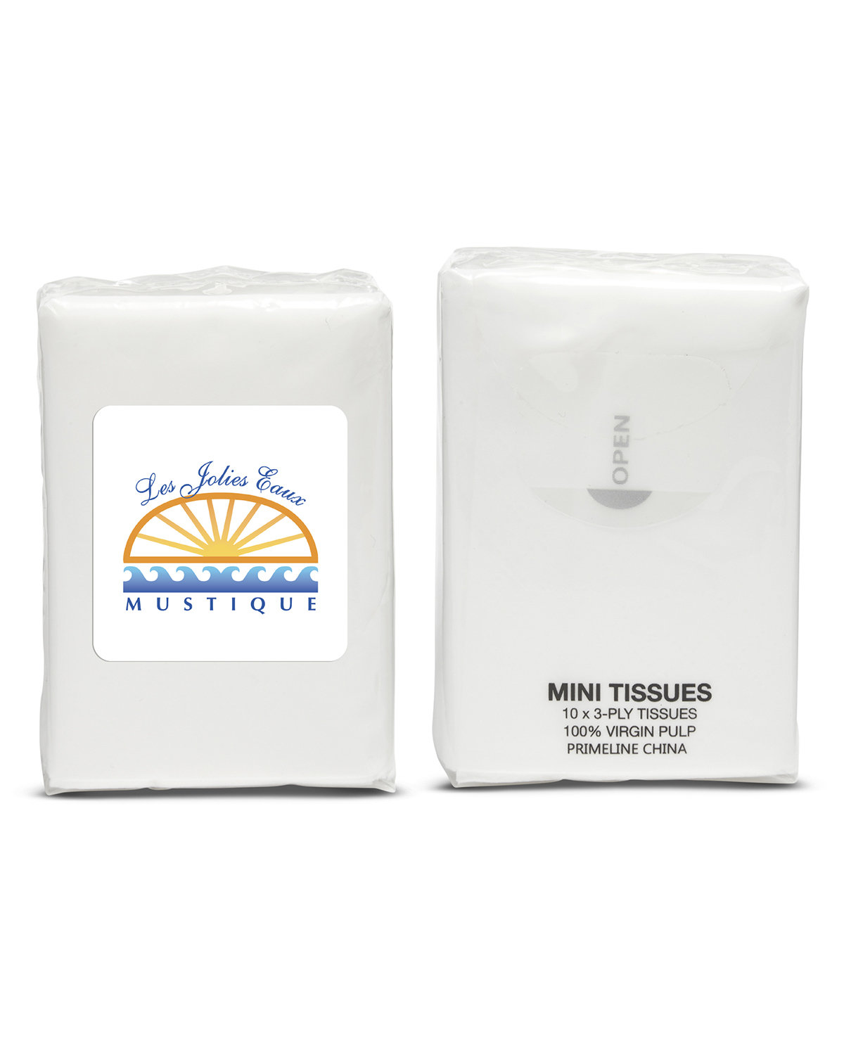 Prime Line Packaging- Small White Canvas Drawstring Holiday Gift