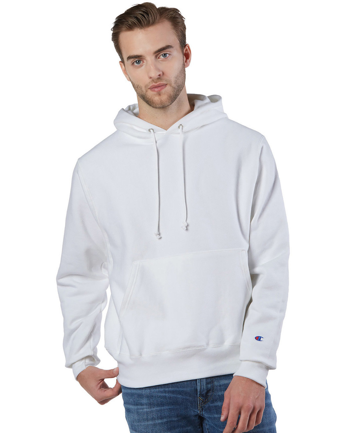 alphabroder Pullover Sweatshirt Weave® Hooded | Champion Reverse