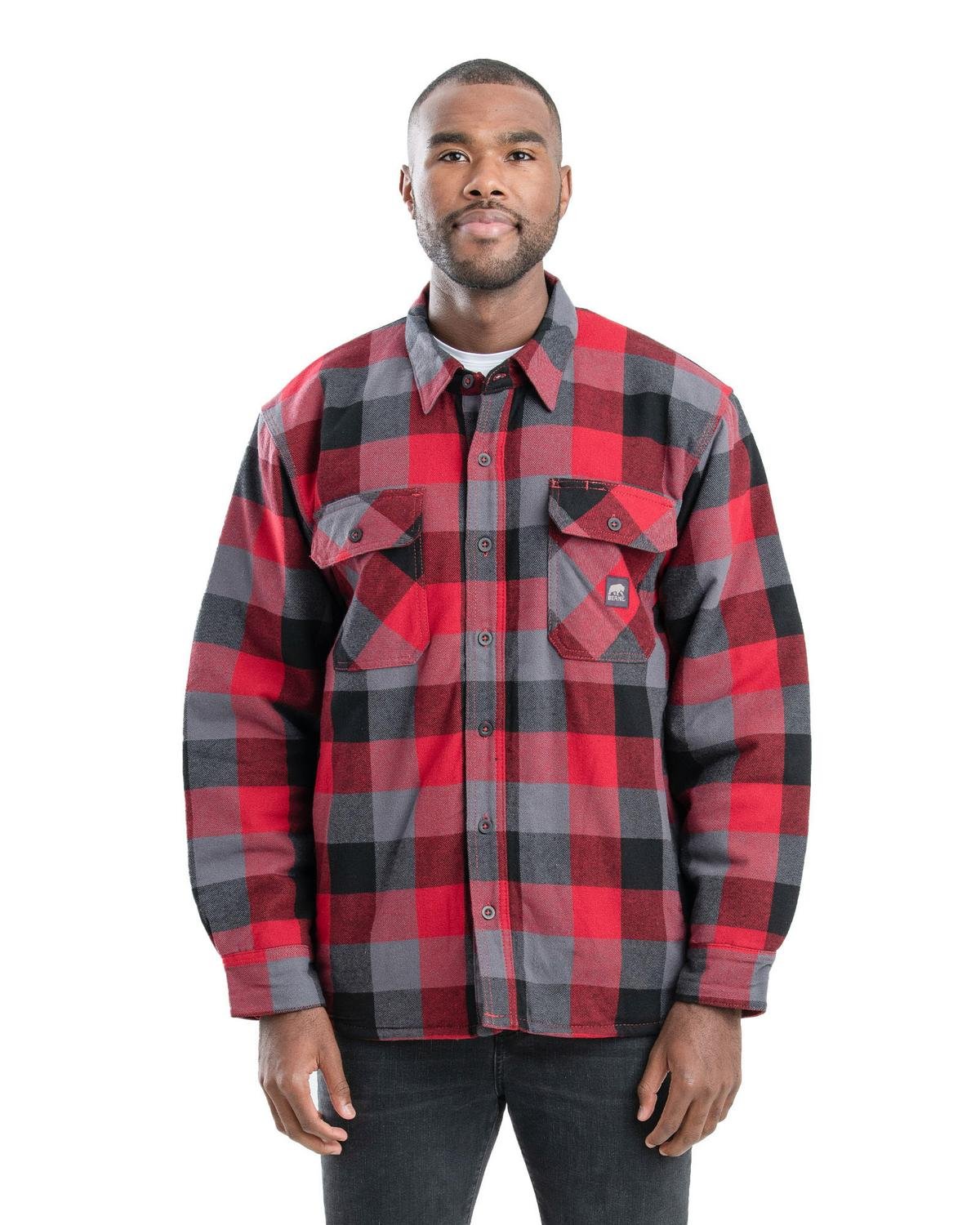 Berne Men's Tall Timber Flannel Shirt Jacket | alphabroder