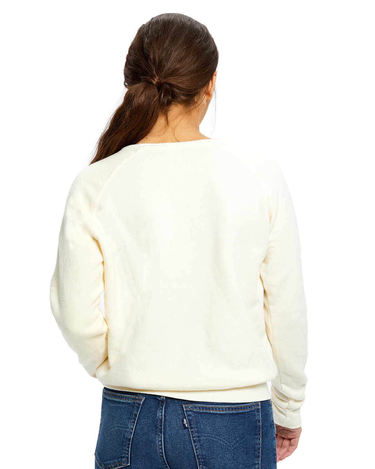 US Blanks Ladies' Raglan Pullover Long Sleeve Crewneck Sweatshirt ...