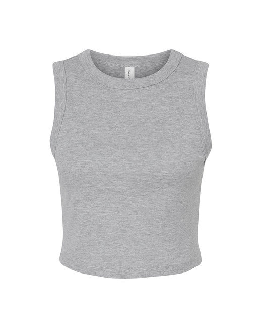 Bella + Canvas Ladies' Micro Rib Muscle Crop Tank | alphabroder