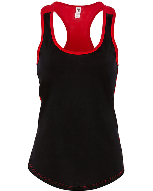 Next Level Apparel Ladies Ideal Colorblock Racerback Tank Alphabroder