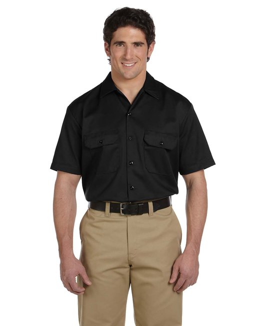 Dickies Long Sleeve Work Shirt - Size Large - Khaki