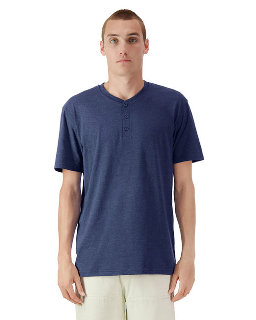 American Apparel Unisex CVC Henley T-Shirt | alphabroder