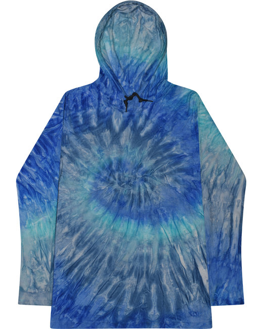 Two-toned Tie Dye Long Sleeve Shirt with Hood – Closet Signature