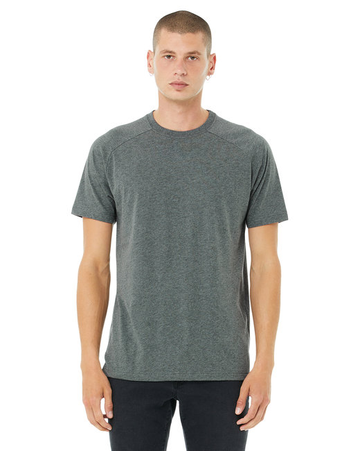 Bella + Canvas Men's Heather CVC Raglan T-Shirt | alphabroder