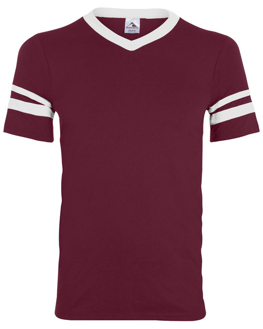 Youth & Adult Red Football Sleeve Stripe Jersey