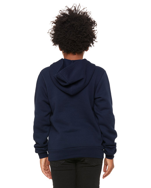 Bella + Canvas Youth Sponge Fleece Pullover Hooded Sweatshirt | alphabroder