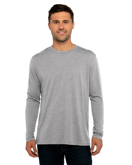 Next Level Apparel Men's Triblend Long-Sleeve Crew | alphabroder