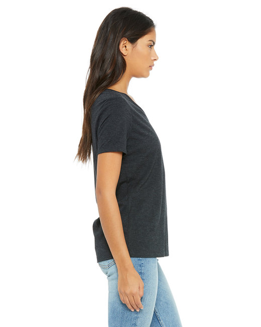 Bella + Canvas Ladies' Relaxed Triblend V-Neck T-Shirt | alphabroder