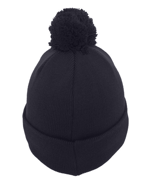 Pacific Headwear Knit Fold-Over Pom-Pom Beanie | alphabroder