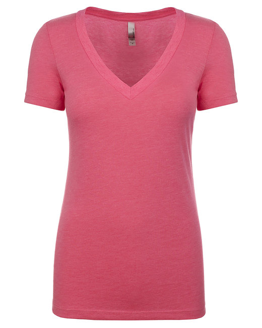 Next Level Apparel Ladies' Triblend Deep V | alphabroder