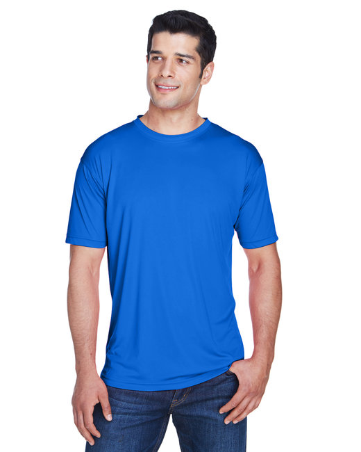 UltraClub 8420 Men's Cool & Dry Sport Performance Interlock T-Shirt–Bright  Orange (M)