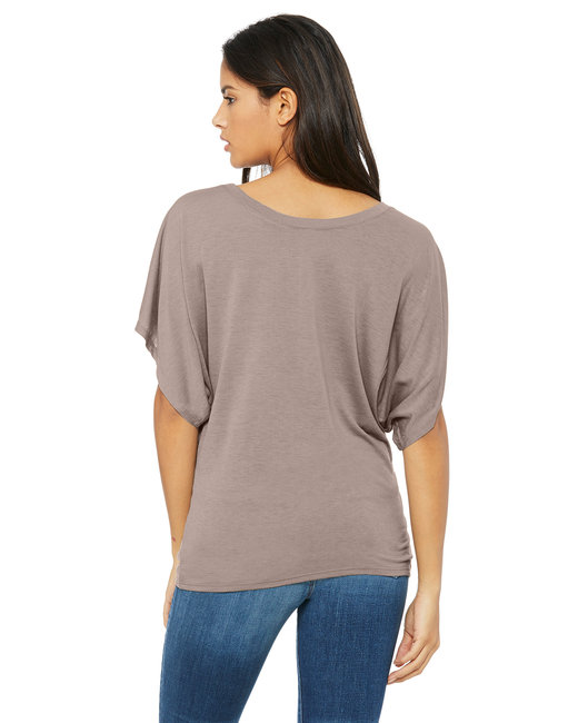 Bella + Canvas Ladies' Flowy Draped Sleeve Dolman T-Shirt | alphabroder