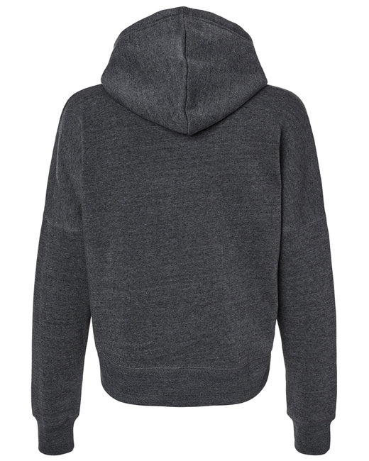 J America Ladies' Triblend Cropped Hooded Sweatshirt | alphabroder