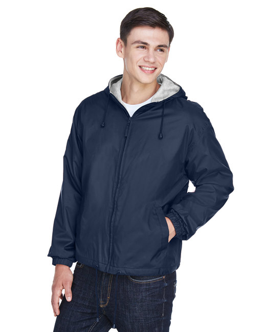 UltraClub Adult Fleece-Lined Hooded Jacket | alphabroder