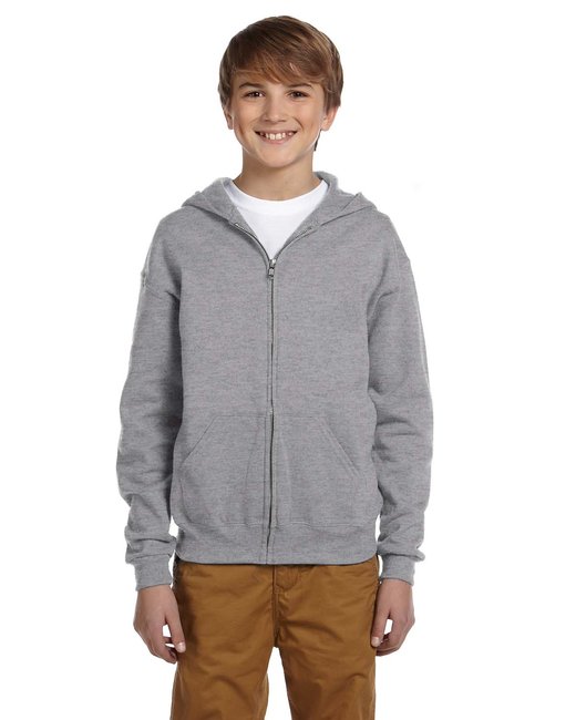 Jerzees Youth 8 oz. NuBlend® Fleece Full-Zip Hooded Sweatshirt