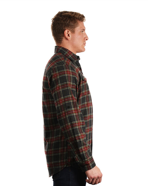 Burnside Men's Plaid Flannel Shirt | US Generic Non-Priced