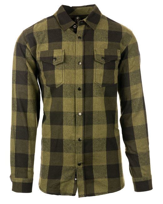 Burnside Men's Snap-Front Flannel Shirt | alphabroder