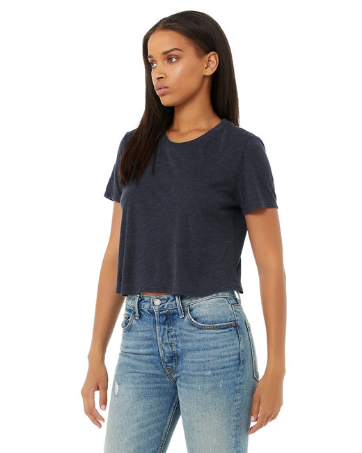 Bella + Canvas Ladies' Flowy Cropped T-Shirt | US Generic Non-Priced