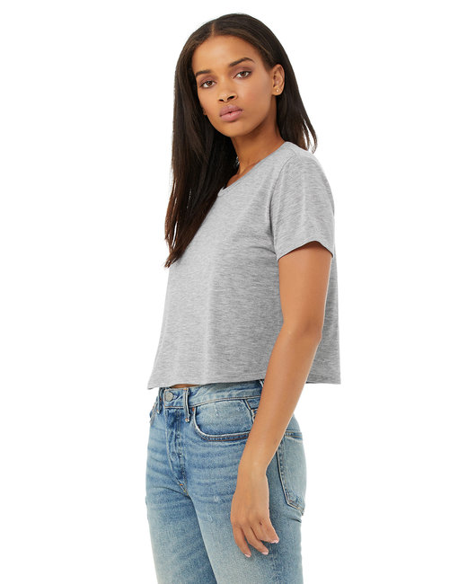 Bella + Canvas Ladies' Flowy Cropped T-Shirt | alphabroder