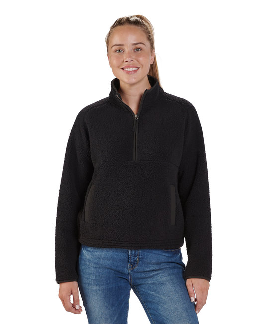 Boxercraft Ladies' Everest Pile Fleece Half-Zip Pullover | Alphabroder