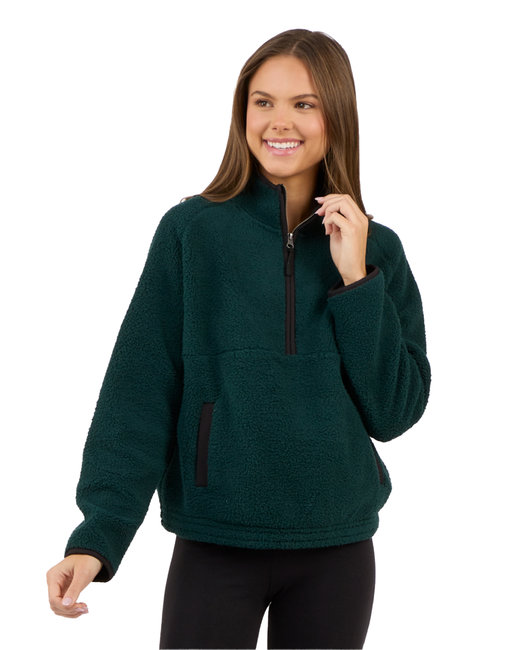 Boxercraft Ladies' Everest Pile Fleece Half-Zip Pullover | alphabroder