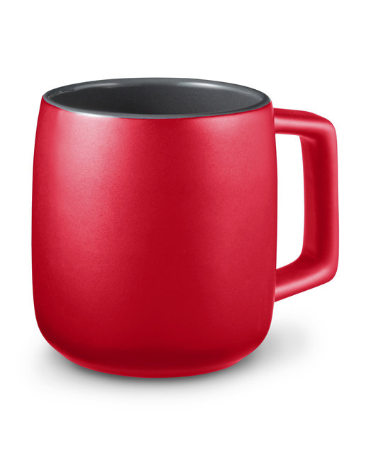 Prime Line 15oz Geo Square Handle Ceramic Mug | Alphabroder