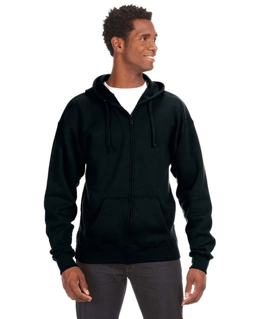 J America Adult Premium Full-Zip Fleece Hooded Sweatshirt | alphabroder