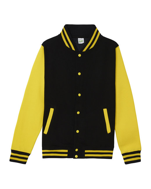Just Hoods By AWDis Men's Heavyweight Letterman Jacket | US Generic Non ...