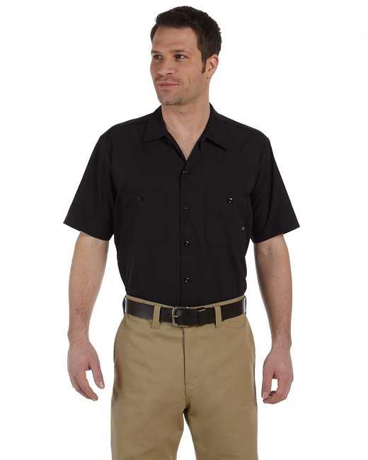 DICKIES, Men's, 2XL, Short Sleeve Industrial Work Shirt - 39C188