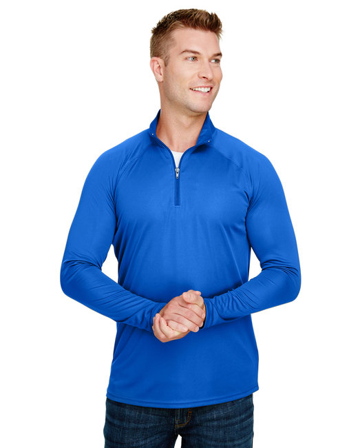 A4 Adult Daily Polyester 1/4 Zip | alphabroder