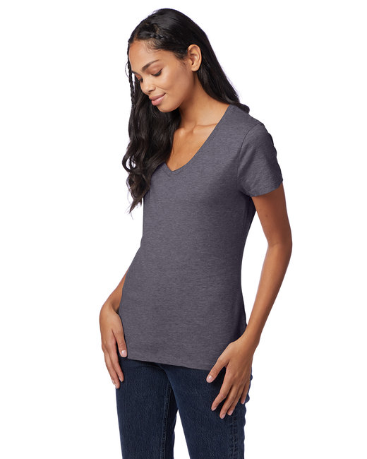 Hanes Ladies' Perfect-T V-Neck T-Shirt | alphabroder