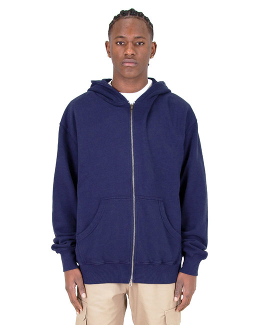 Shaka Wear Men's Garment Dye Double-Zip Hooded Sweatshirt | alphabroder