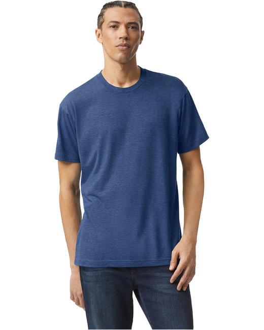 American Apparel Unisex Triblend Short-Sleeve Track T-Shirt | alphabroder