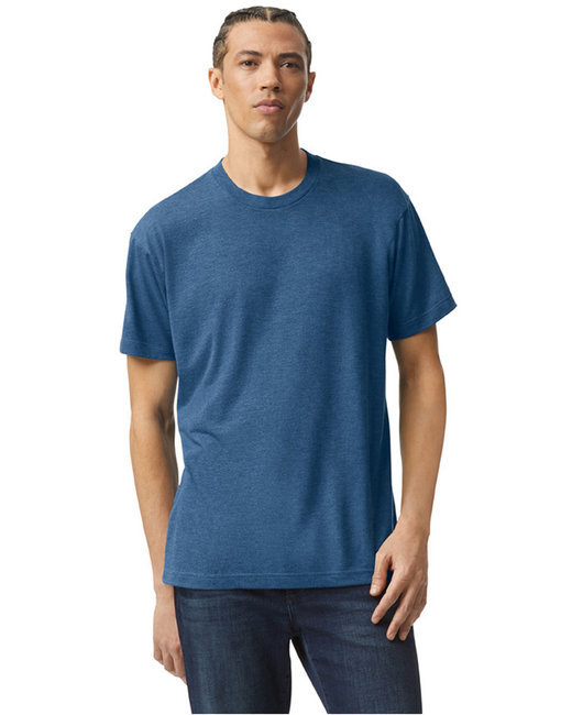American Apparel Unisex Triblend Short-Sleeve Track T-Shirt | alphabroder