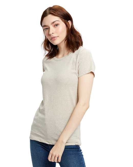 US Blanks Ladies' 5.8 oz. Short-Sleeve Recover Yarn Crewneck | alphabroder