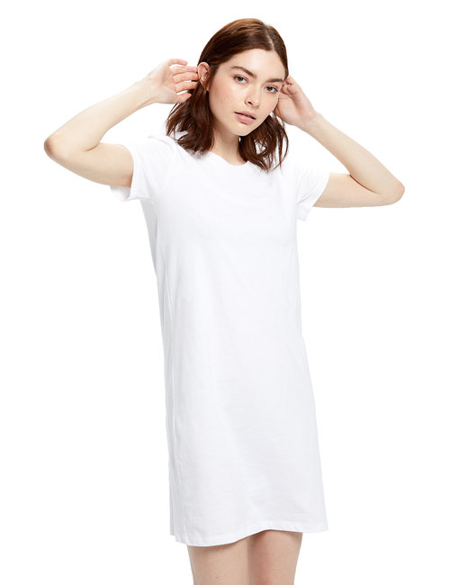 fitted cotton t shirt dress