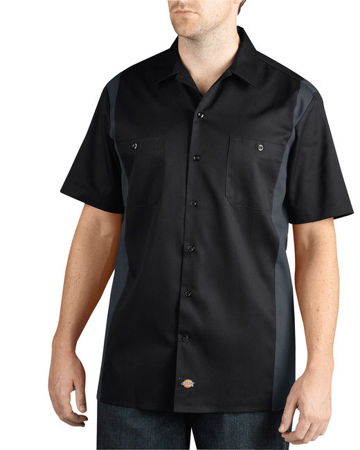 Dickies Men\'s Two-Tone Short-Sleeve Work Shirt | alphabroder