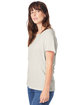 Alternative Ladies' Rocker Garment-Dyed Distressed T-Shirt vintage white ModelQrt